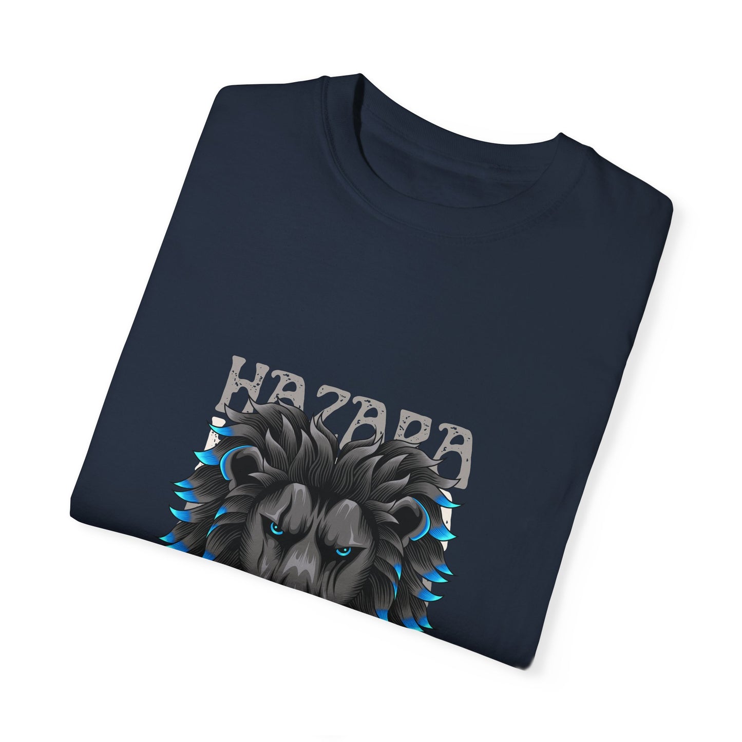 Hazara Lion Unisex Garment-Dyed T-Shirt - Bold Graphic Tee