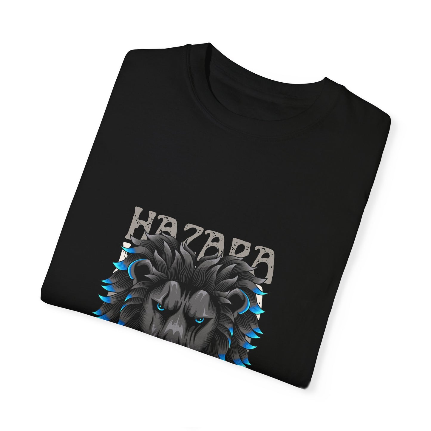 Hazara Lion Unisex Garment-Dyed T-Shirt - Bold Graphic Tee