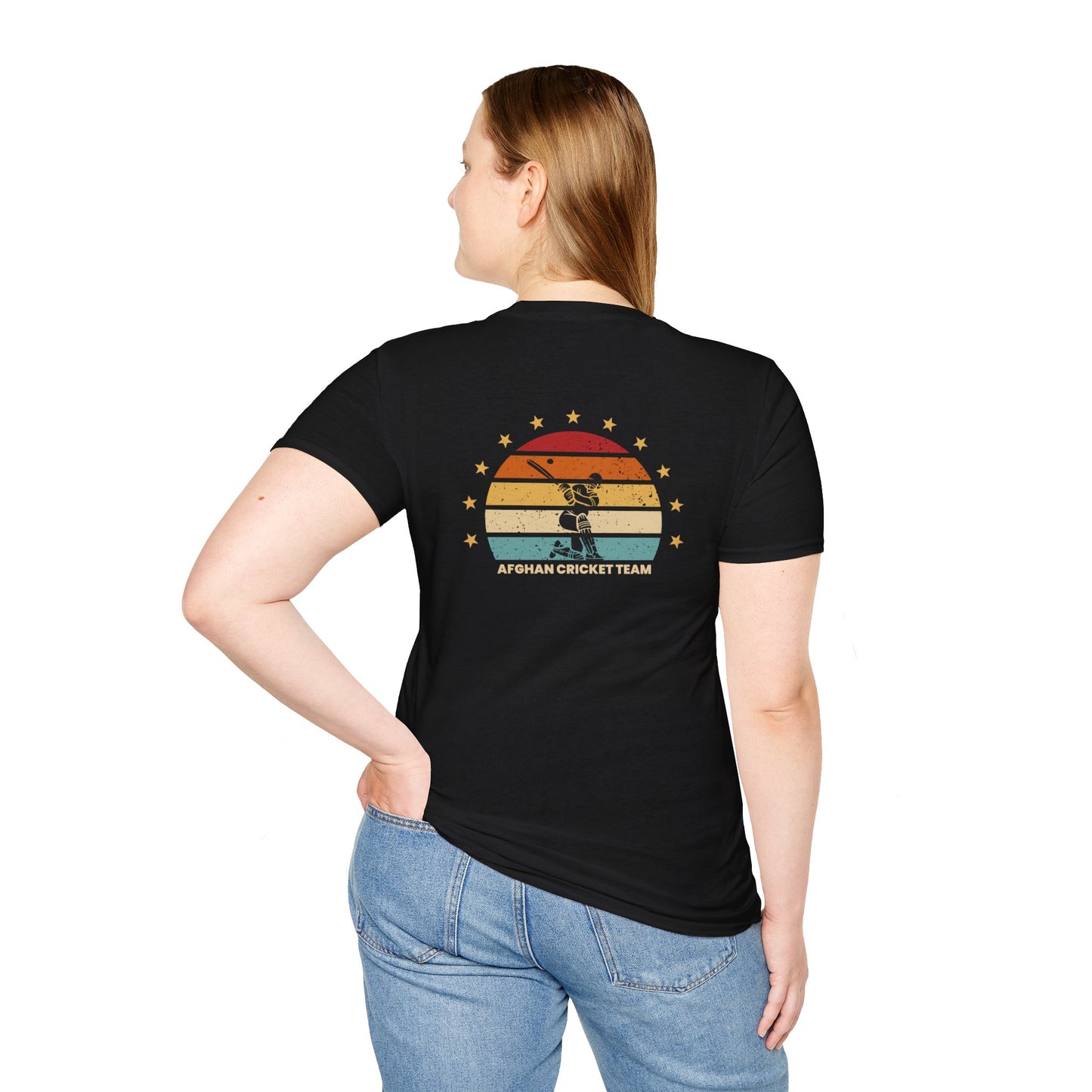 Afghanistan Cricket Team Vintage T-Shirt - Unisex Softstyle Tee