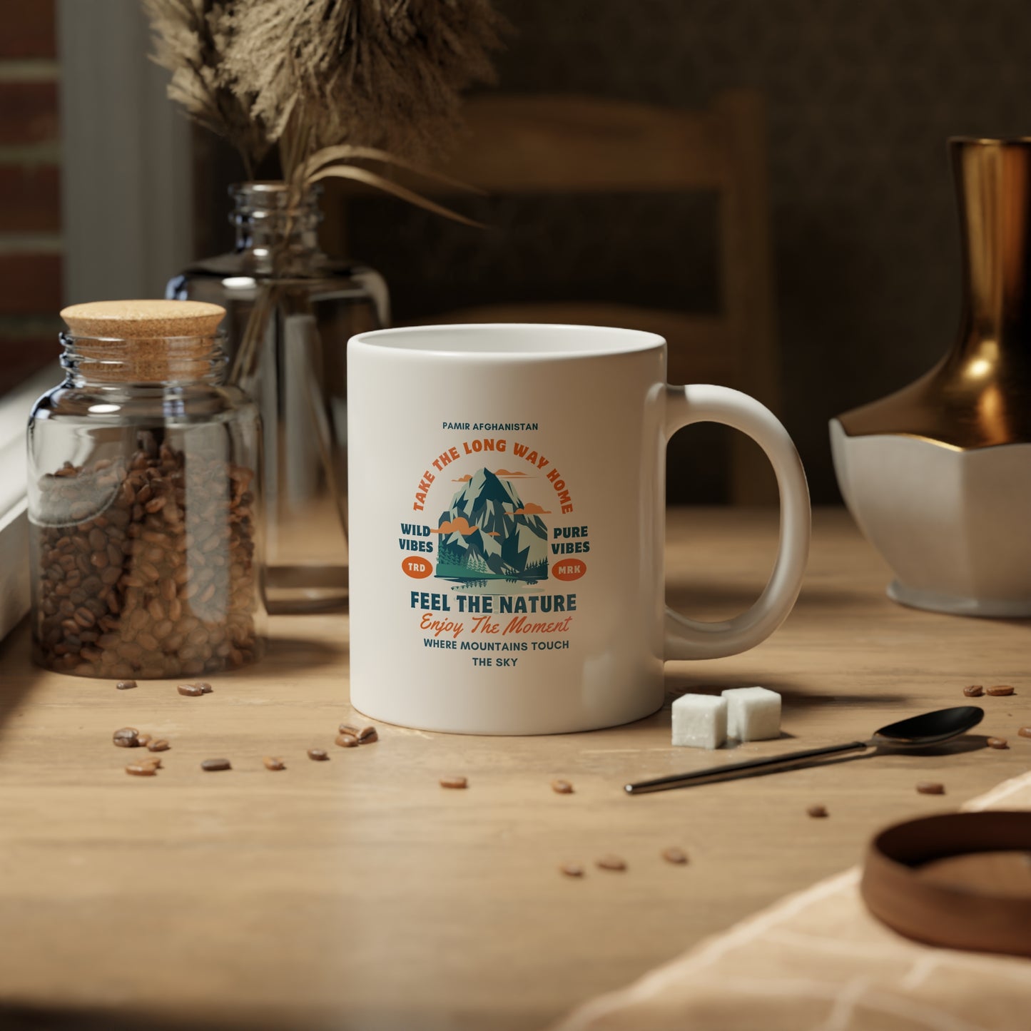 Pamir Afghanistan Jumbo Mug - 20oz | Travel & Nature Vibes Coffee Cup