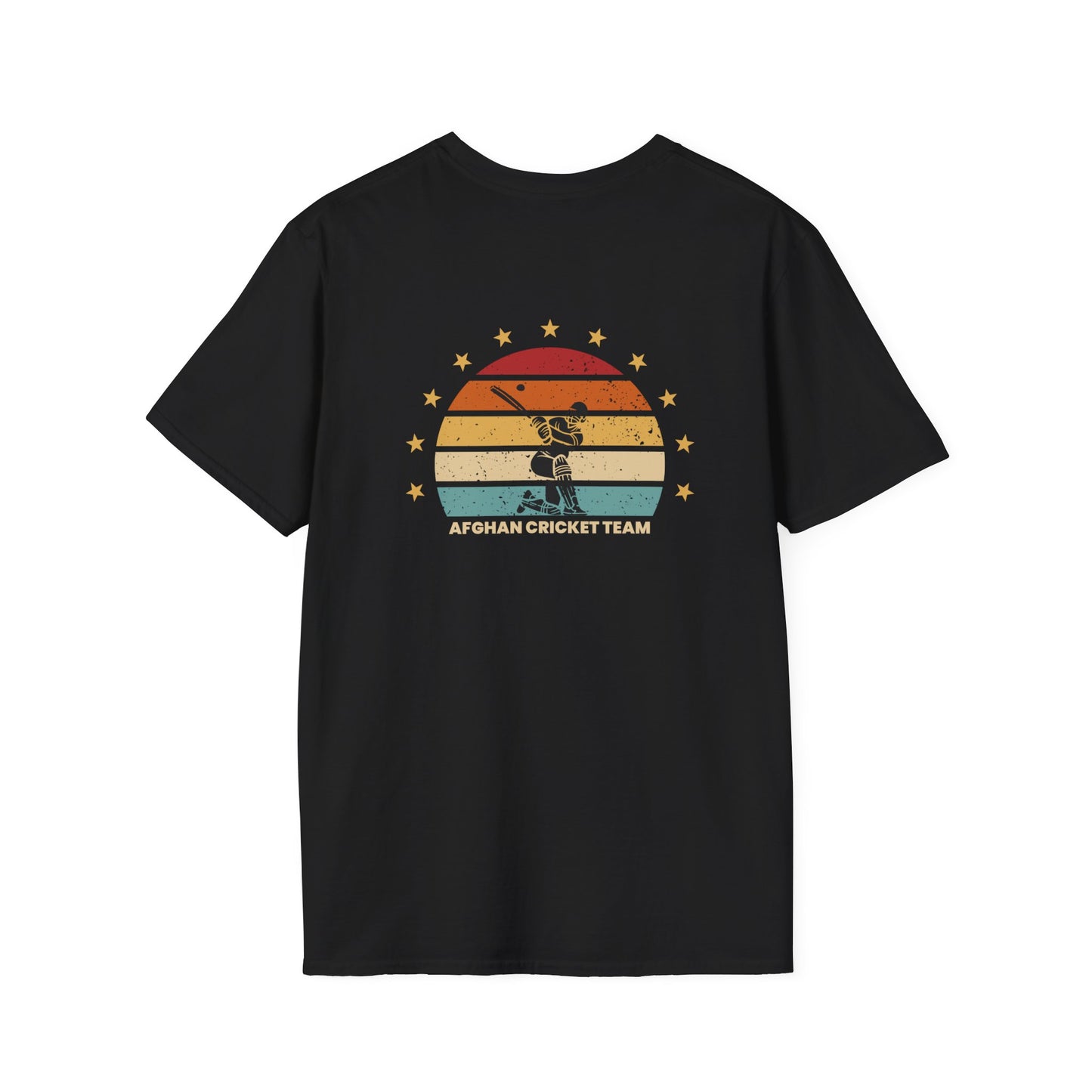 Afghanistan Cricket Team Vintage T-Shirt - Unisex Softstyle Tee