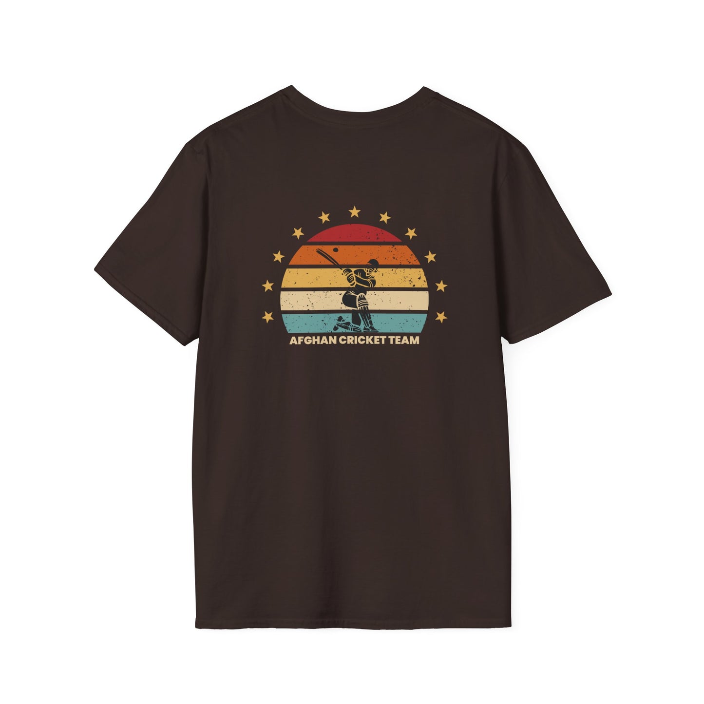 Afghanistan Cricket Team Vintage T-Shirt - Unisex Softstyle Tee