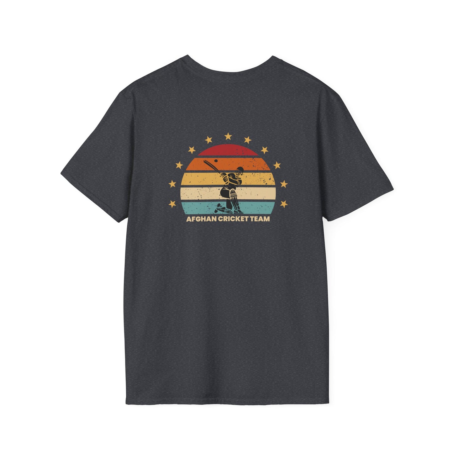 Afghanistan Cricket Team Vintage T-Shirt - Unisex Softstyle Tee