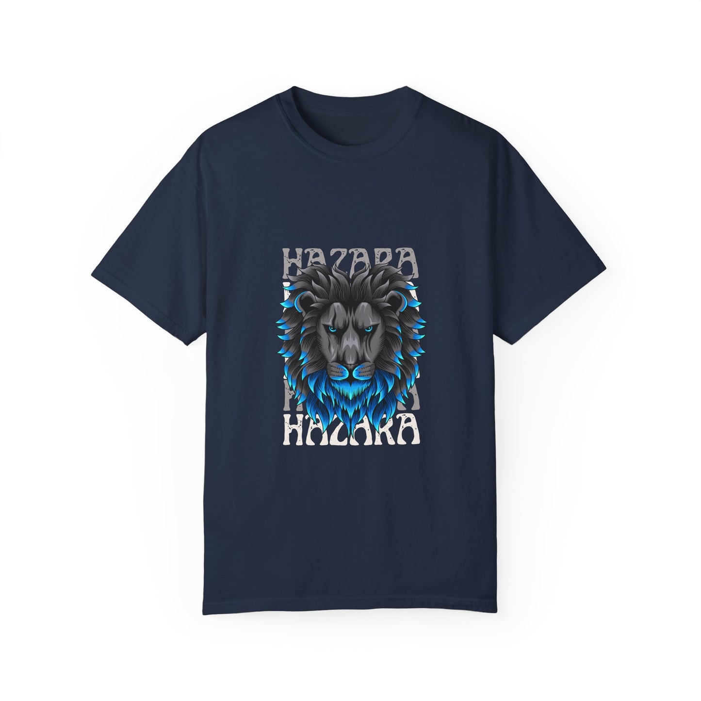 Hazara Lion Unisex Garment-Dyed T-Shirt - Bold Graphic Tee