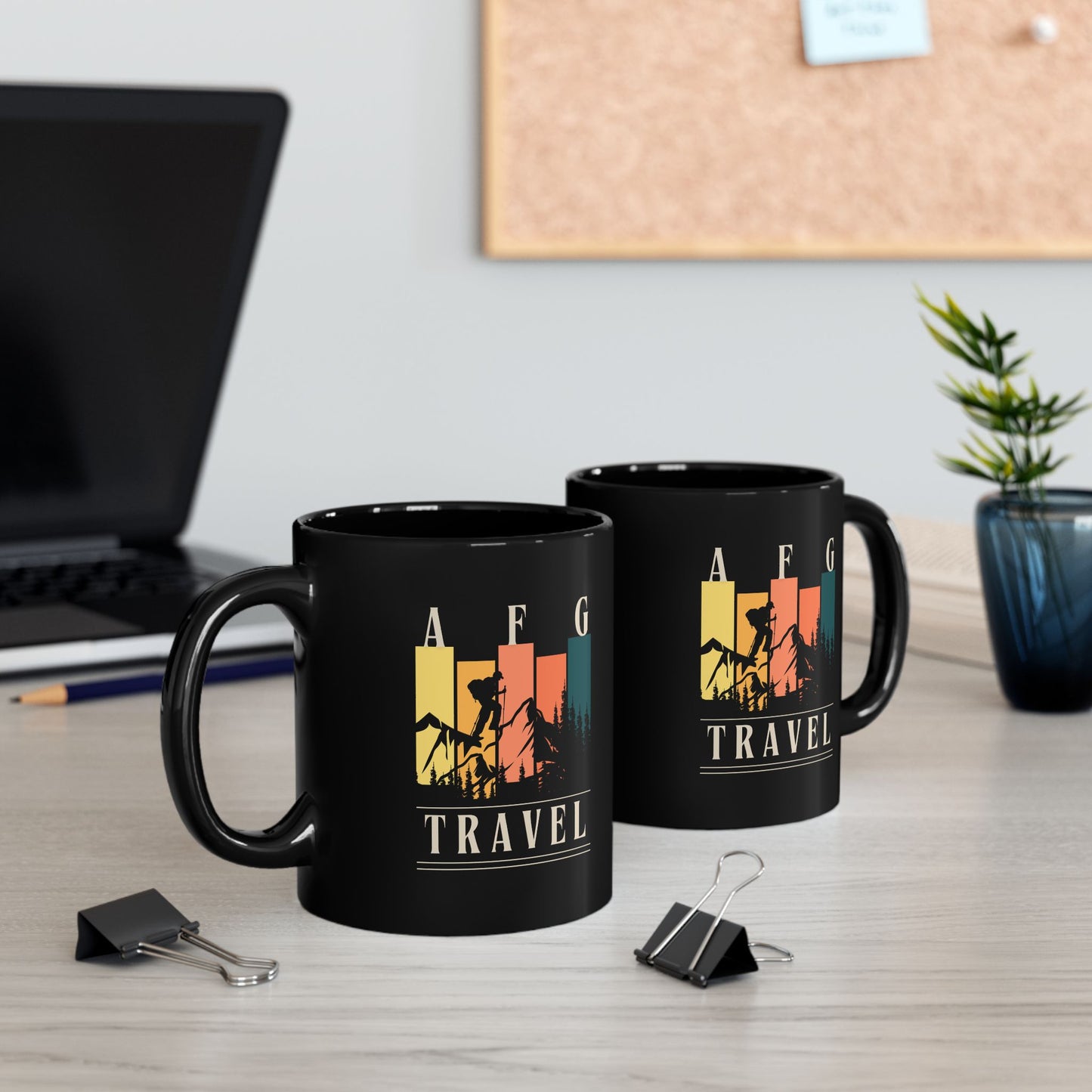 Afghanistan Adventure Travel Mug - 11oz & 15oz Black Coffee Cup for Outdoor Enthusiasts