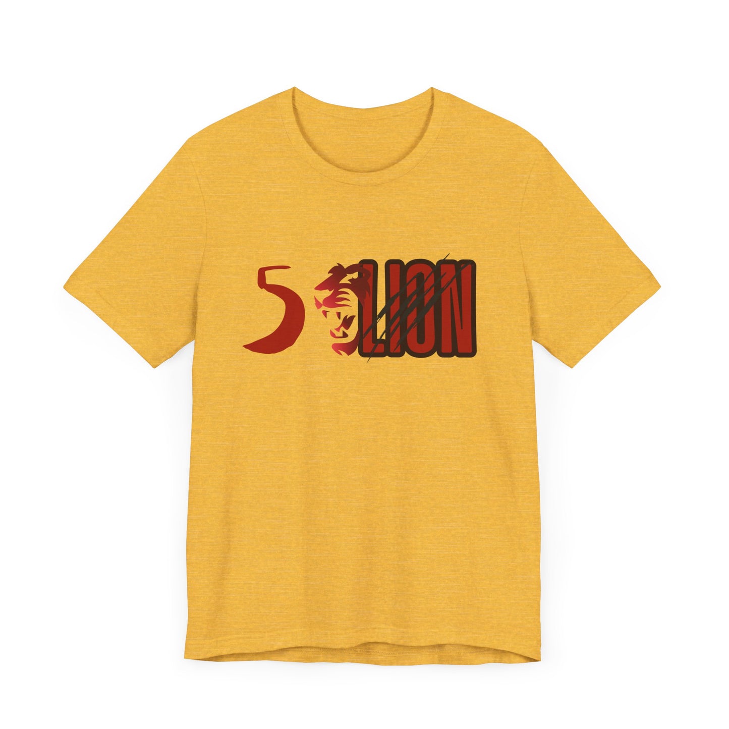5LION Unisex Graphic Tee - Bold Red Design for Nature Lovers
