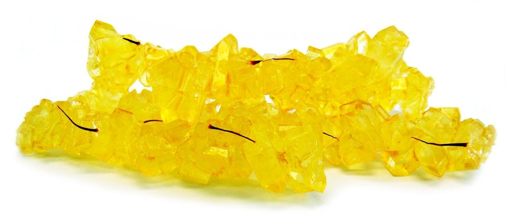 Saffron Rock Candy on Thread - نبات زعفرانی