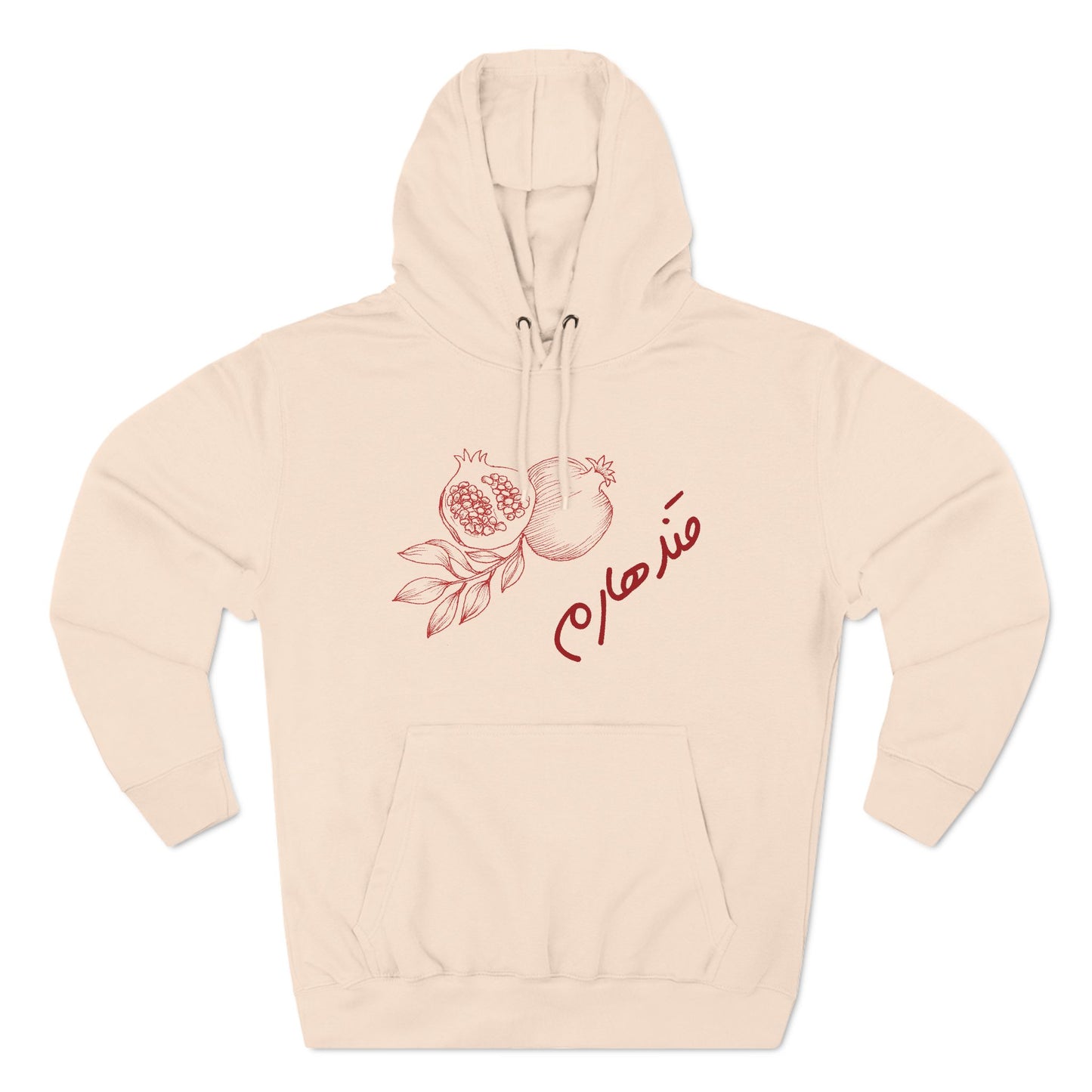 Kandahar Pomegranate Graphic Fleece Hoodie - Cozy Style for Nature Lovers