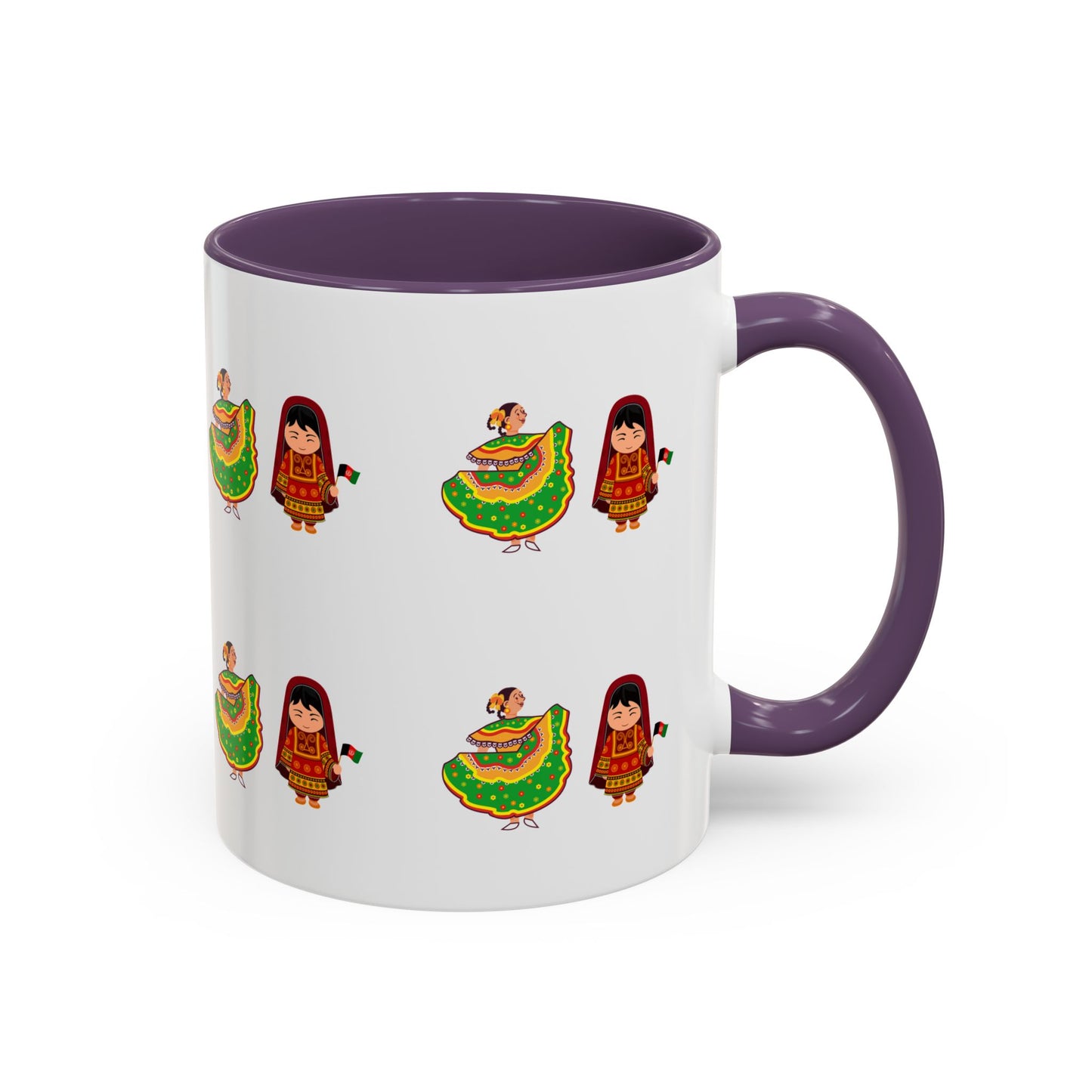 Mexican Folk Dance Accent Coffee Mug – Colorful Baile Jarabe Pattern (11/15oz)