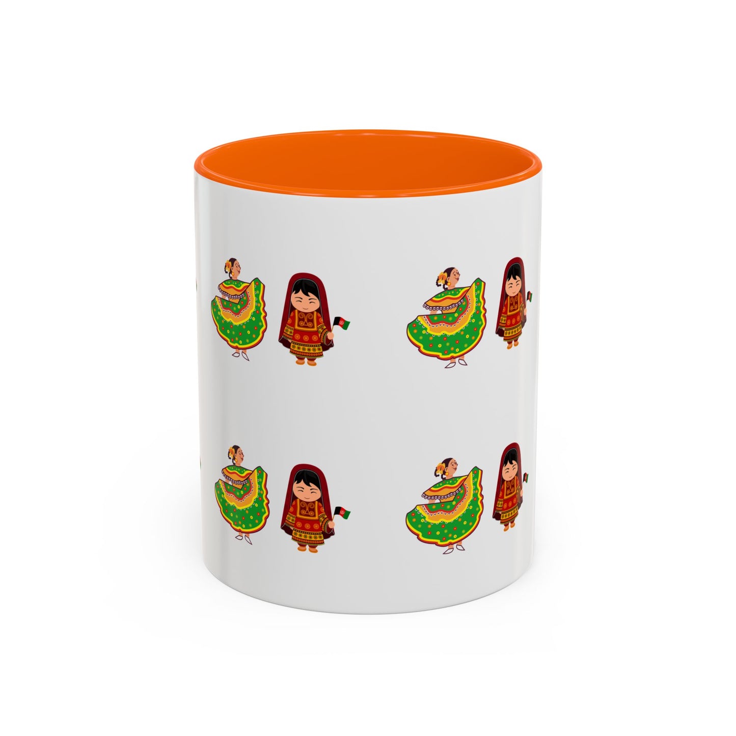 Mexican Folk Dance Accent Coffee Mug – Colorful Baile Jarabe Pattern (11/15oz)