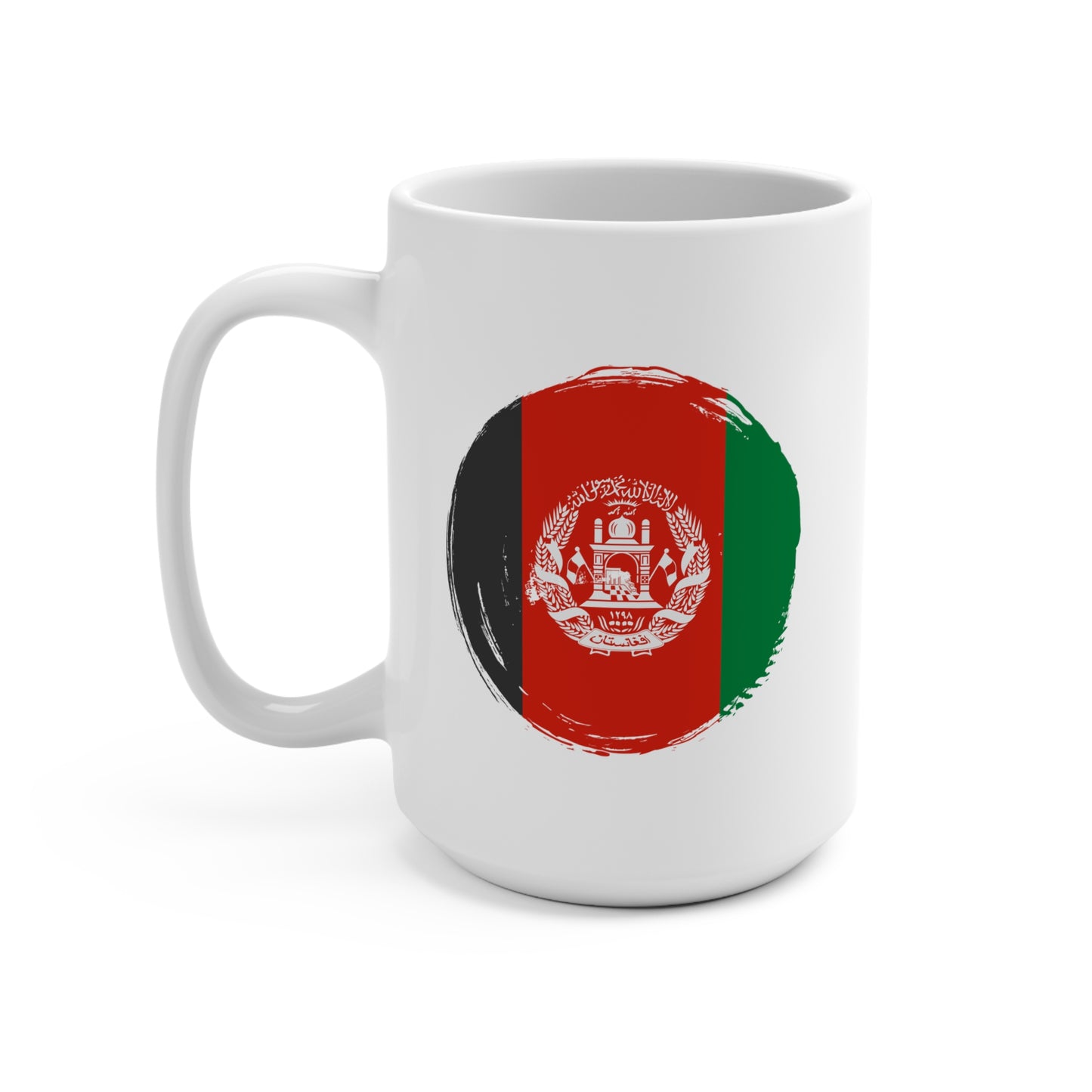 Afghan Flag Mug 15oz - Vibrant Design for Coffee Lovers