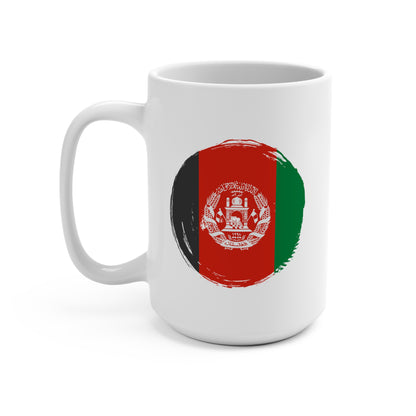 Afghan Flag Mug 15oz - Vibrant Design for Coffee Lovers