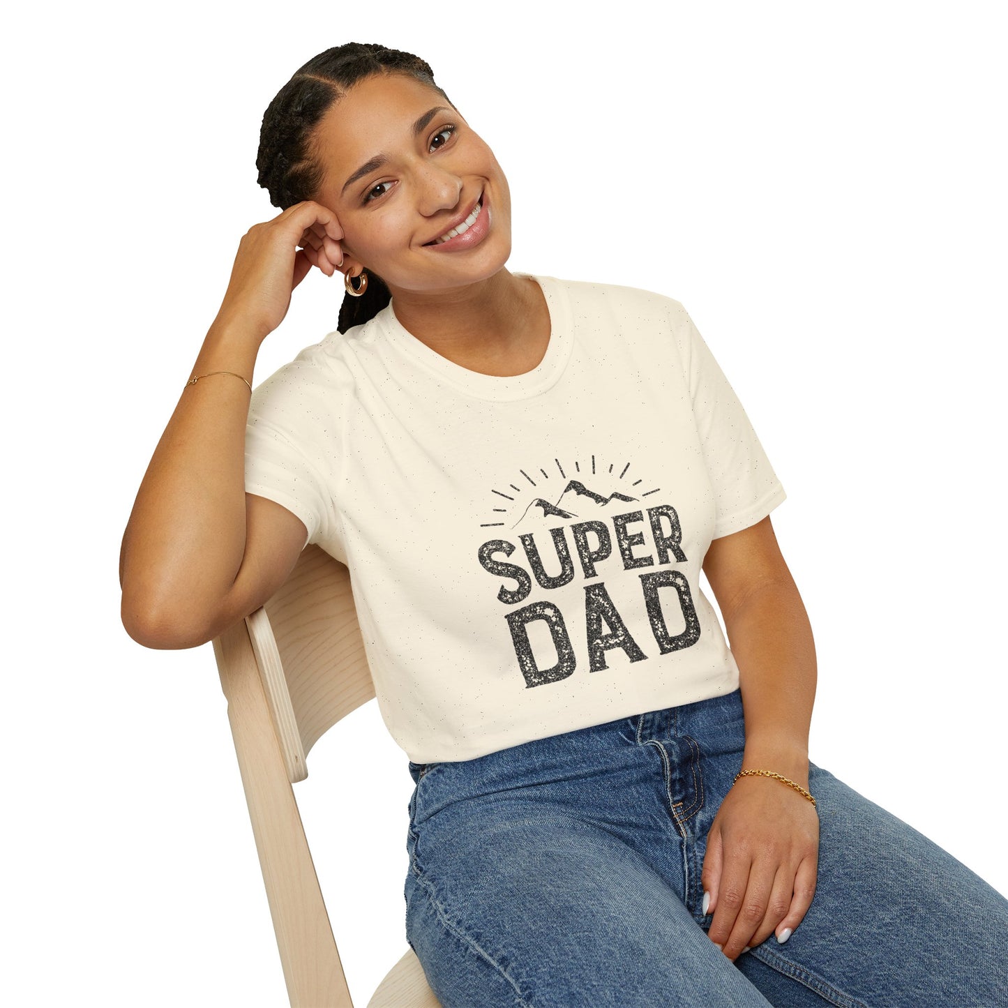 Super Dad T-Shirt — Vintage Mountains Father's Day Tee