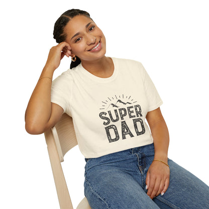 Super Dad T-Shirt — Vintage Mountains Father's Day Tee