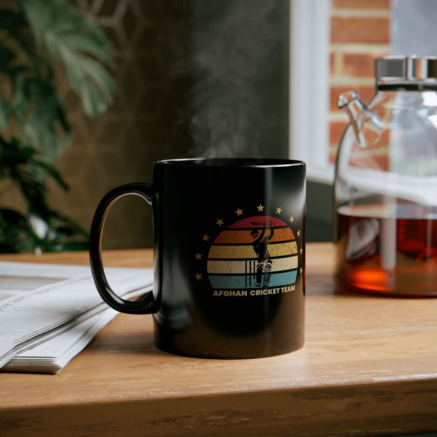 Afghan Cricket Team Black Mug - Perfect Gift for Sports Enthusiasts
