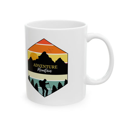 Adventure Awaits Ceramic Mug - Perfect for Nature Lovers