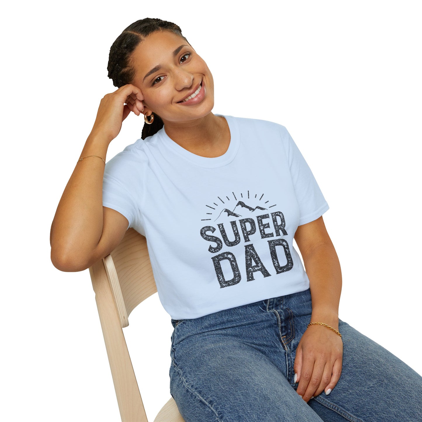 Super Dad T-Shirt — Vintage Mountains Father's Day Tee