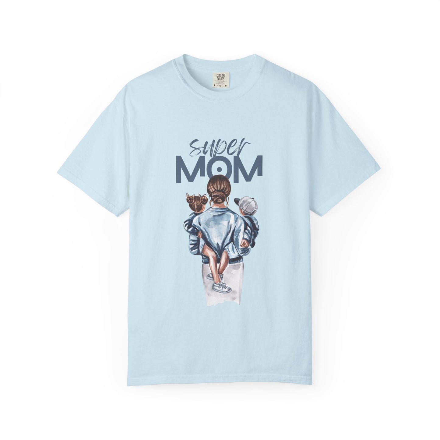 Super Mom T-Shirt — Mom Carrying Kids Graphic Tee (Mother’s Day Gift)