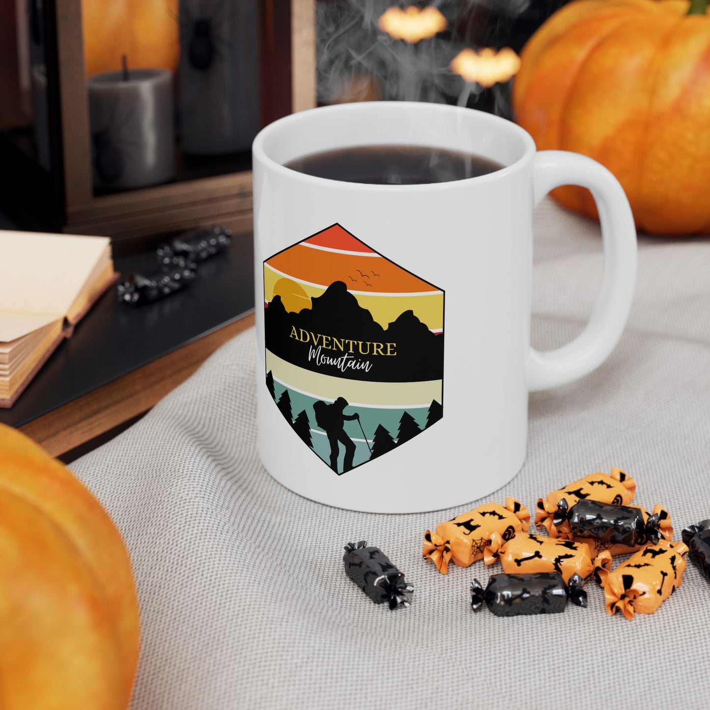 Adventure Awaits Ceramic Mug - Perfect for Nature Lovers