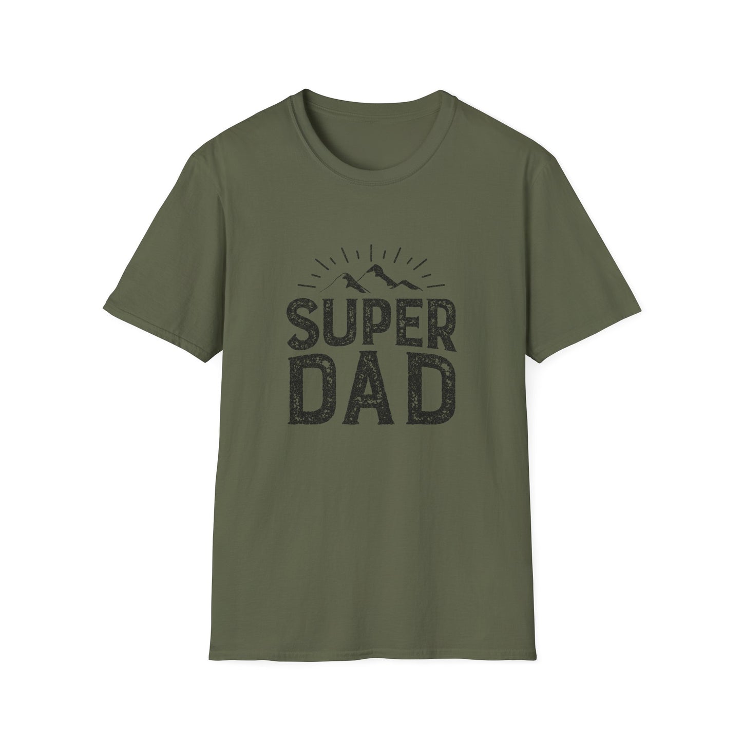 Super Dad T-Shirt — Vintage Mountains Father's Day Tee