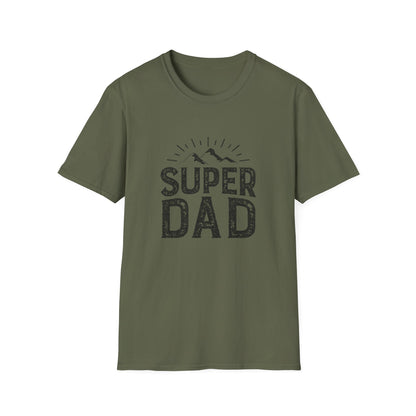 Super Dad T-Shirt — Vintage Mountains Father's Day Tee
