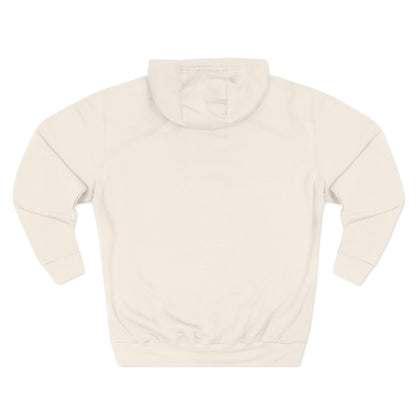 Minimal Crescent Peace Palestine Hoodie — Small Chest Graphic Fleece Pullover
