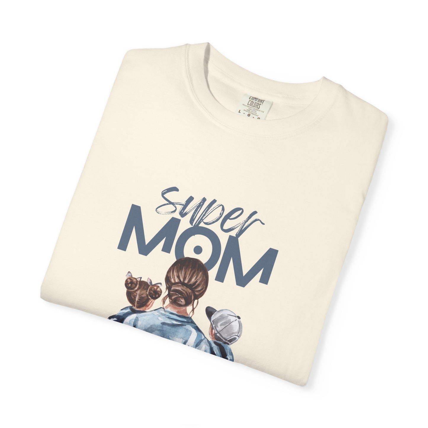 Super Mom T-Shirt — Mom Carrying Kids Graphic Tee (Mother’s Day Gift)