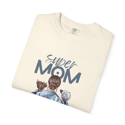 Super Mom T-Shirt — Mom Carrying Kids Graphic Tee (Mother’s Day Gift)