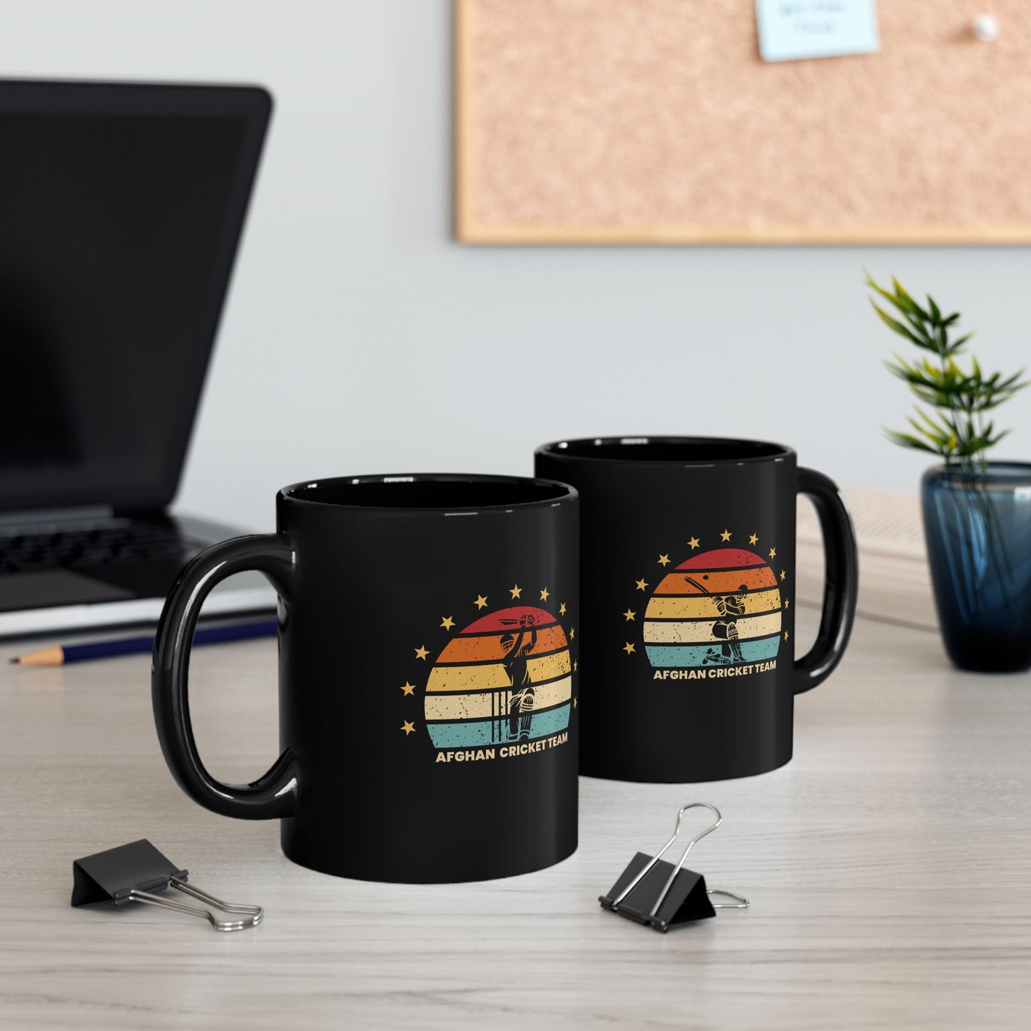 Afghan Cricket Team Black Mug - Perfect Gift for Sports Enthusiasts
