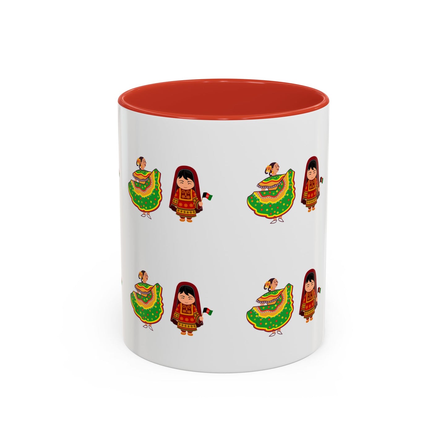 Mexican Folk Dance Accent Coffee Mug – Colorful Baile Jarabe Pattern (11/15oz)