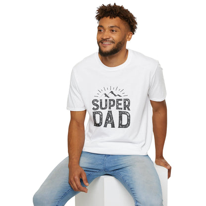 Super Dad T-Shirt — Vintage Mountains Father's Day Tee