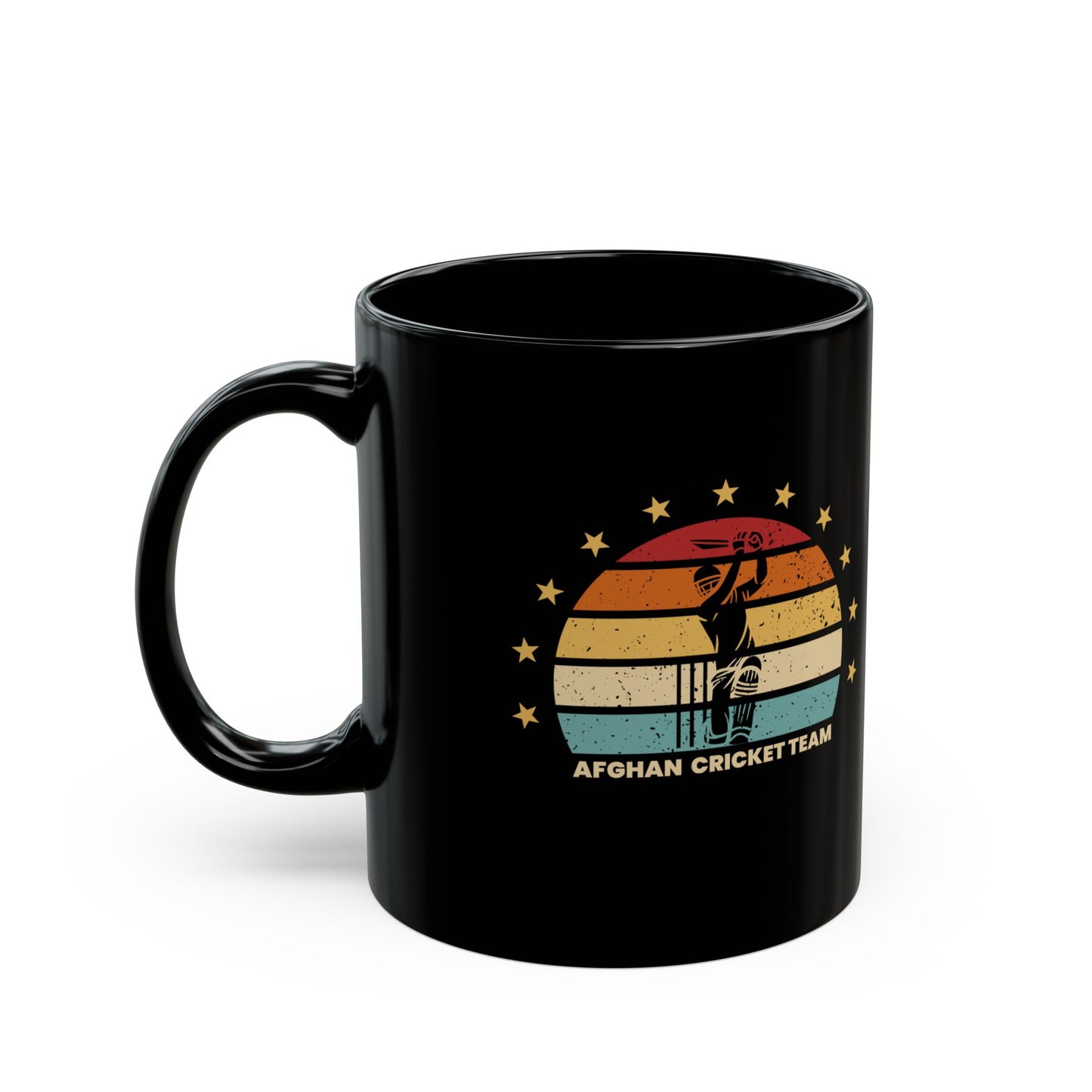 Afghan Cricket Team Black Mug - Perfect Gift for Sports Enthusiasts