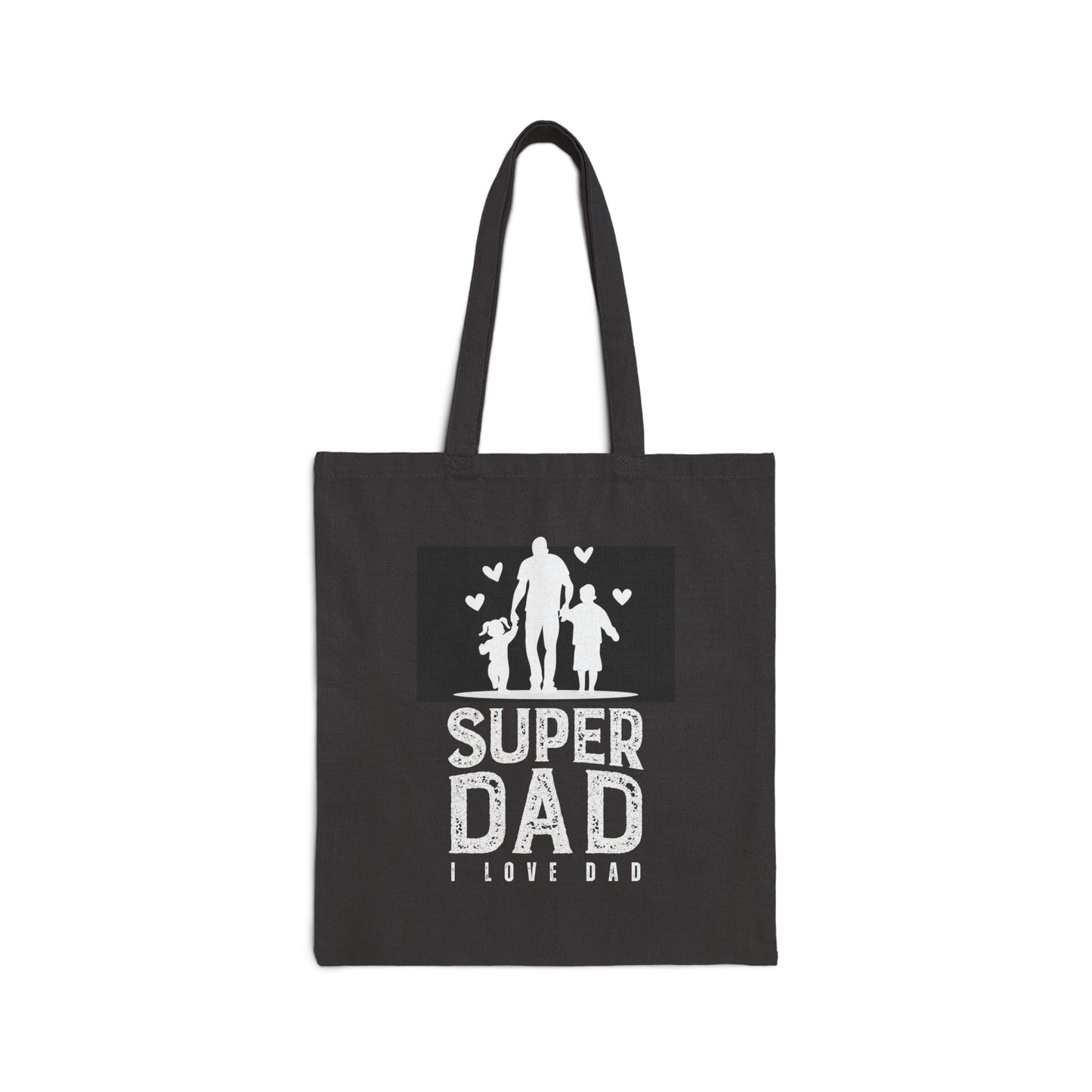 Super Dad Cotton Tote Bag – "I Love Dad" Father’s Day Gift