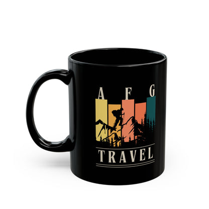 Afghanistan Adventure Travel Mug - 11oz & 15oz Black Coffee Cup for Outdoor Enthusiasts