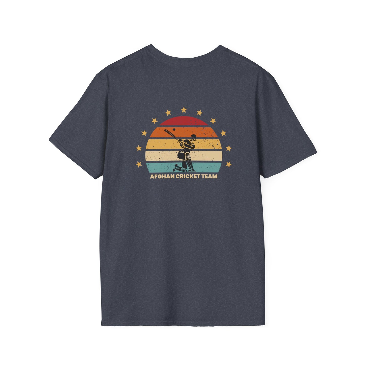 Afghanistan Cricket Team Vintage T-Shirt - Unisex Softstyle Tee