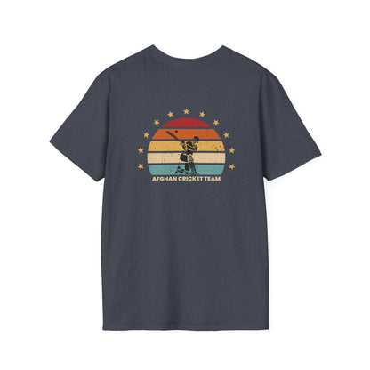 Afghanistan Cricket Team Vintage T-Shirt - Unisex Softstyle Tee