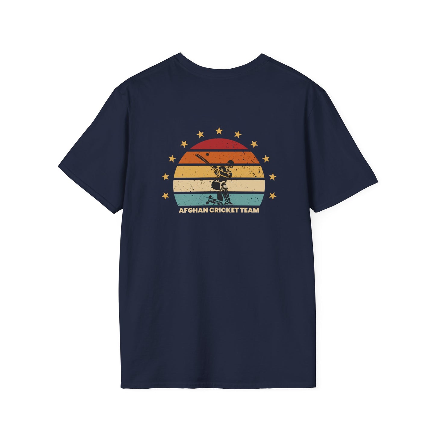 Afghanistan Cricket Team Vintage T-Shirt - Unisex Softstyle Tee