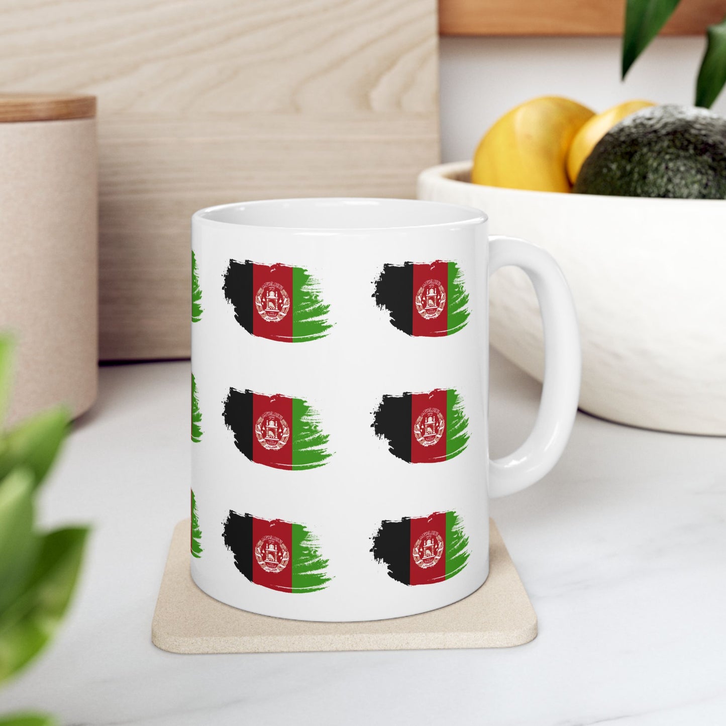 Afghan Heritage Ceramic Mug - 11oz & 15oz, Perfect for Coffee Lovers