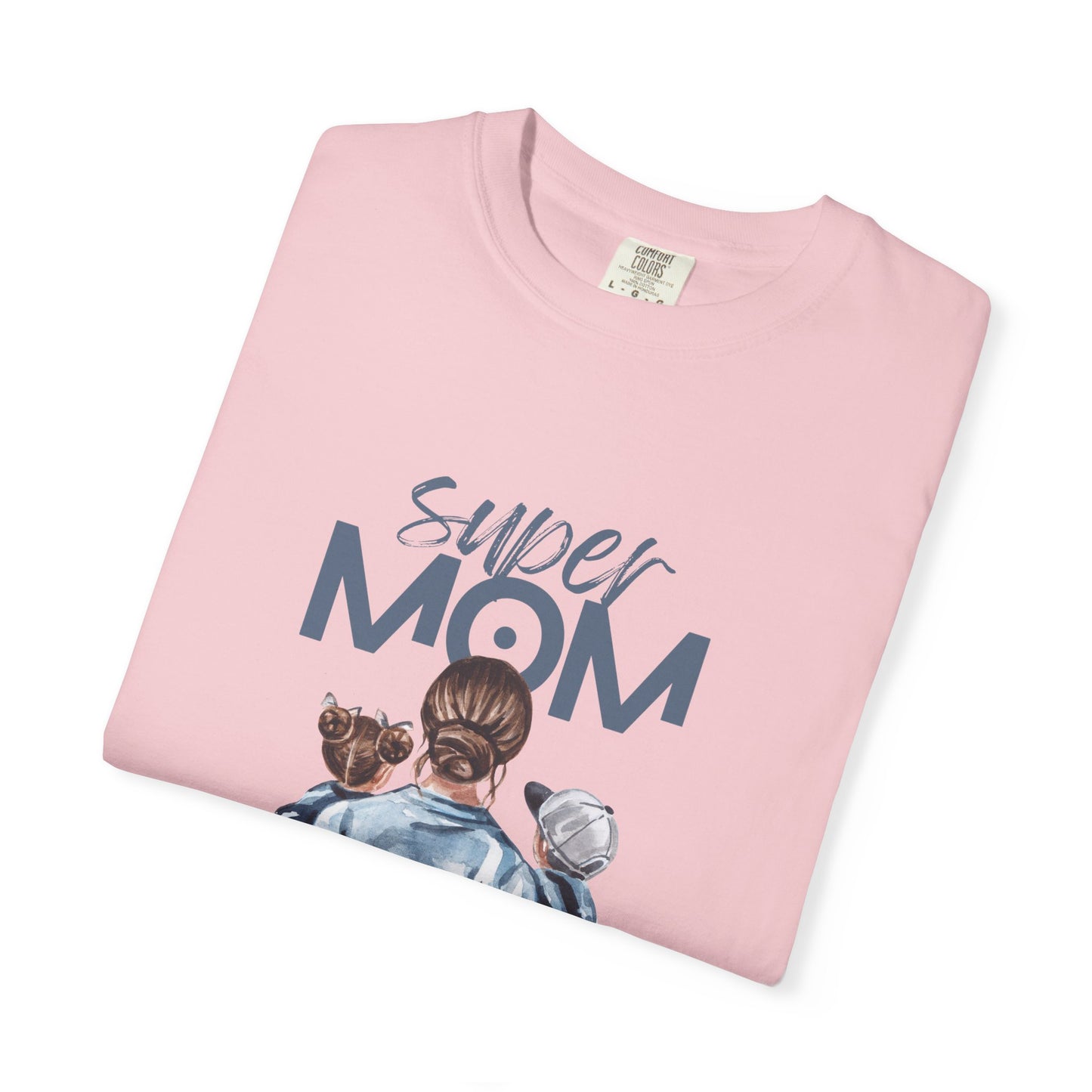Super Mom T-Shirt — Mom Carrying Kids Graphic Tee (Mother’s Day Gift)
