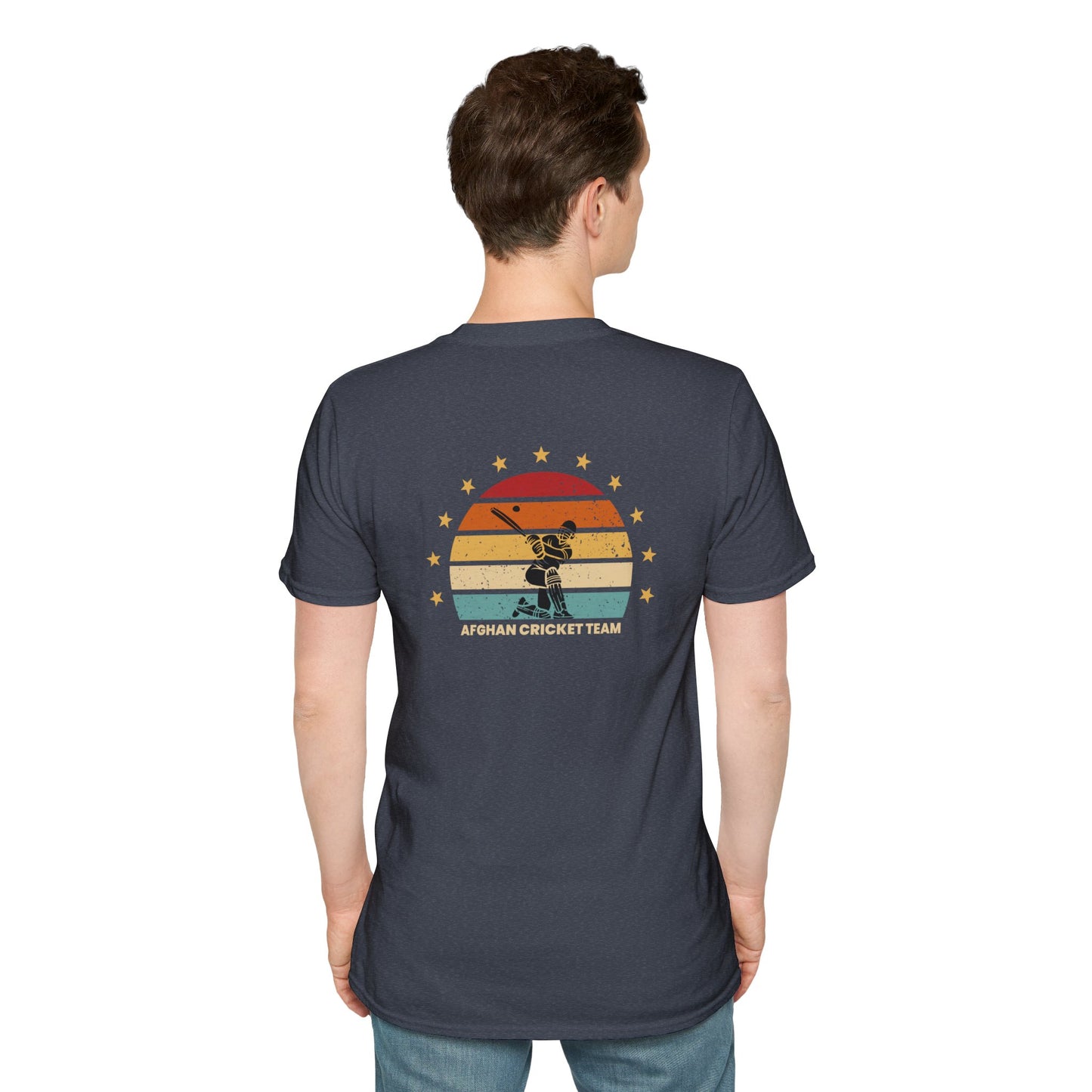 Afghanistan Cricket Team Vintage T-Shirt - Unisex Softstyle Tee