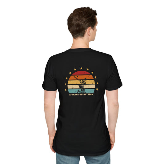 Afghanistan Cricket Team Vintage T-Shirt - Unisex Softstyle Tee