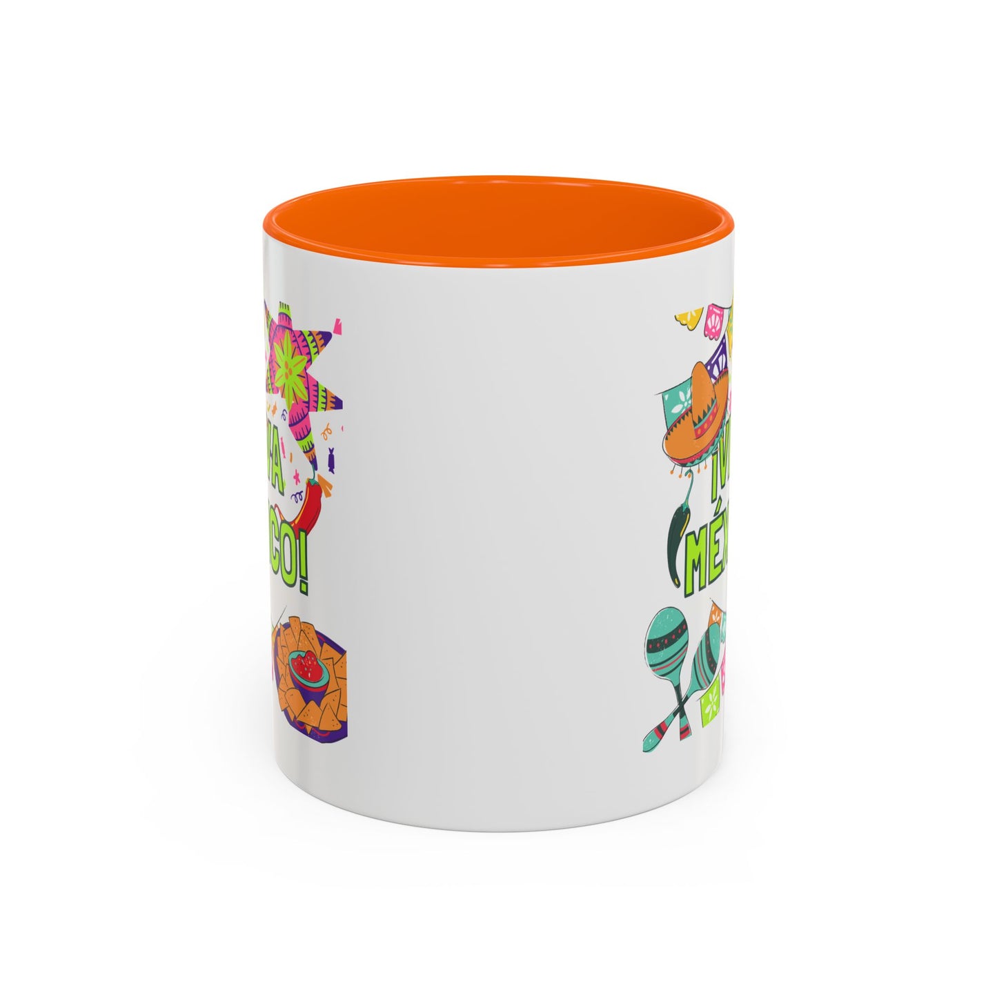 Viva México Accent Coffee Mug — Festive Mexican Fiesta 11/15oz
