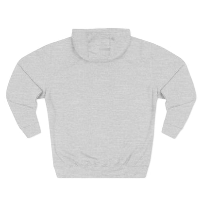 Minimal Crescent Peace Palestine Hoodie — Small Chest Graphic Fleece Pullover