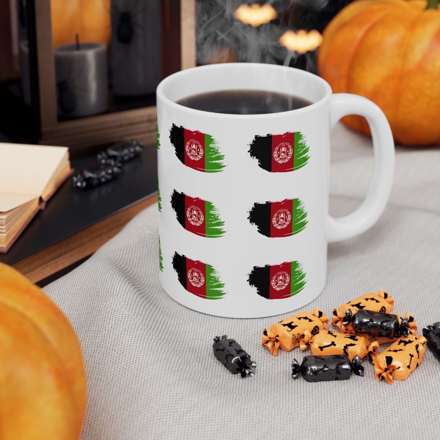 Afghan Heritage Ceramic Mug - 11oz & 15oz, Perfect for Coffee Lovers