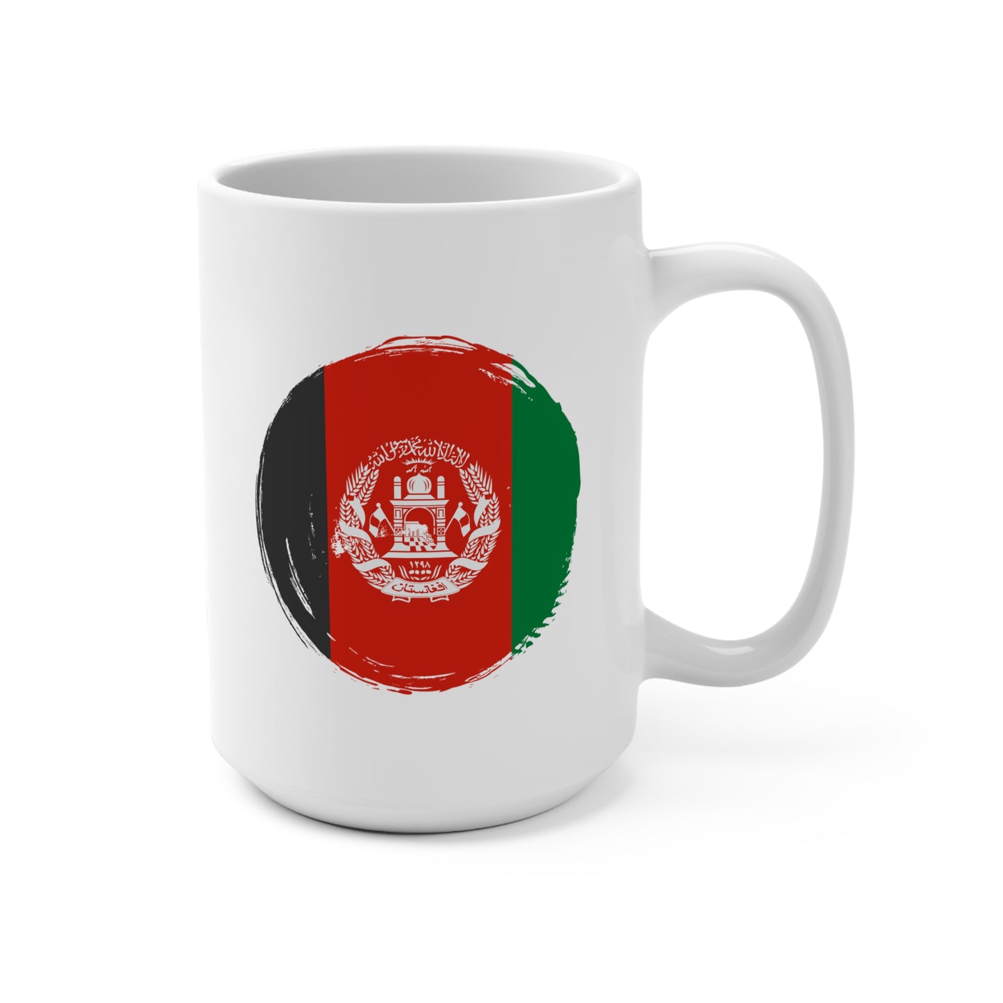 Afghan Flag Mug 15oz - Vibrant Design for Coffee Lovers