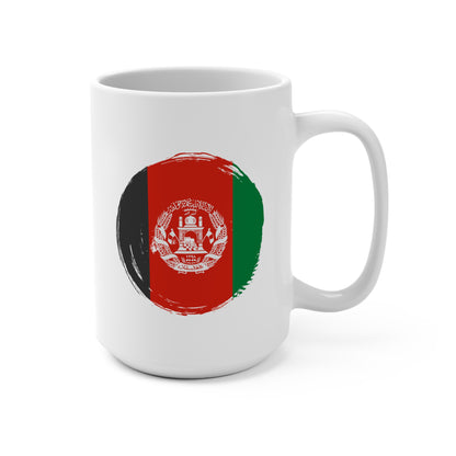 Afghan Flag Mug 15oz - Vibrant Design for Coffee Lovers