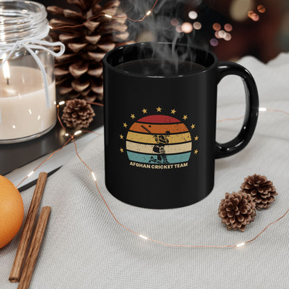 Afghan Cricket Team Black Mug - Perfect Gift for Sports Enthusiasts