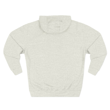 Minimal Crescent Peace Palestine Hoodie — Small Chest Graphic Fleece Pullover