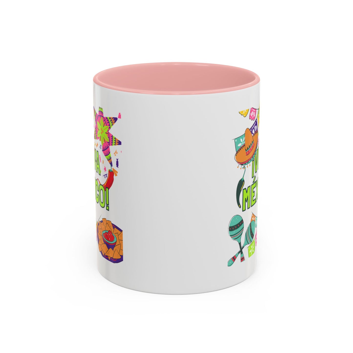 Viva México Accent Coffee Mug — Festive Mexican Fiesta 11/15oz