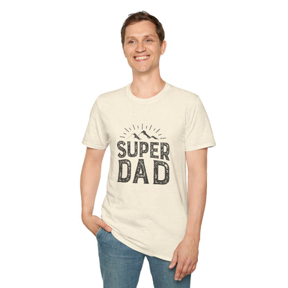 Super Dad T-Shirt — Vintage Mountains Father's Day Tee